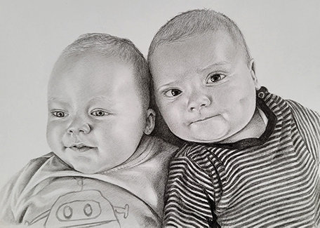 Babies drawing